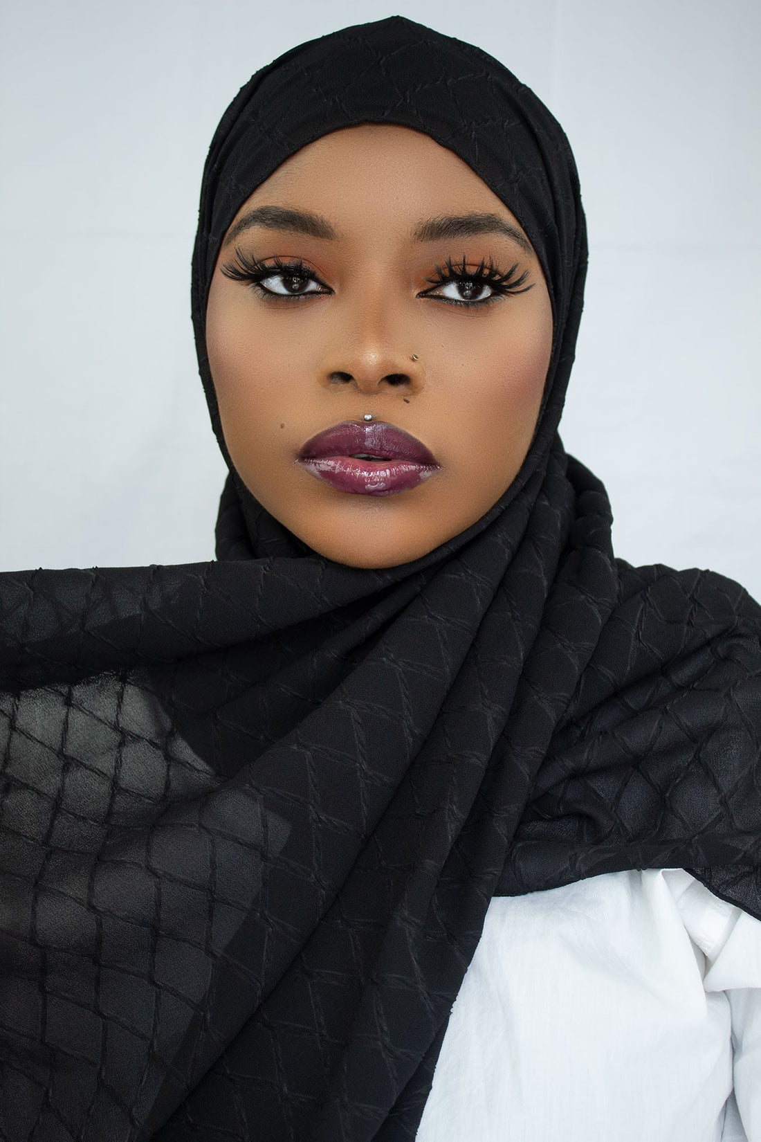 L'AMOUR CHIFFON HIJAB - BLACK