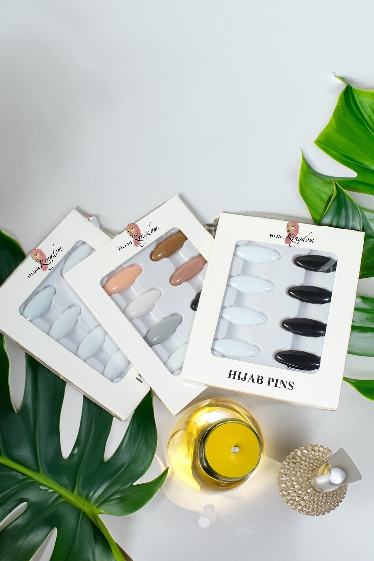 NO SNAG HIJAB PINS - NEUTRAL (PACK OF 8)