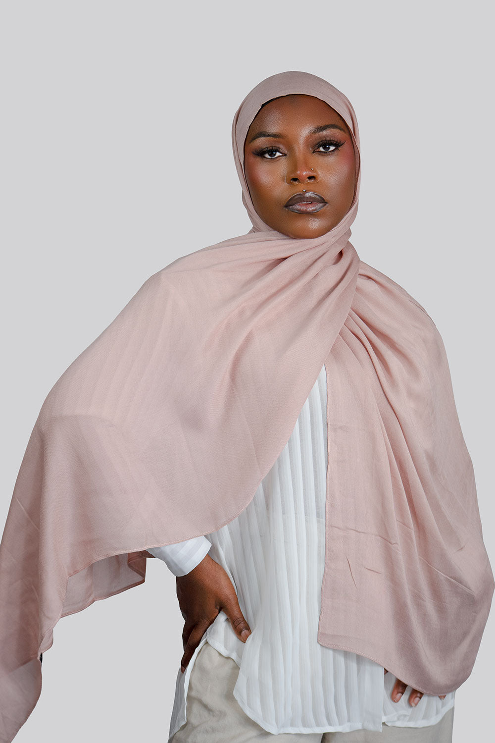 Cloud Soft Modal Hijab – Rose Quartz