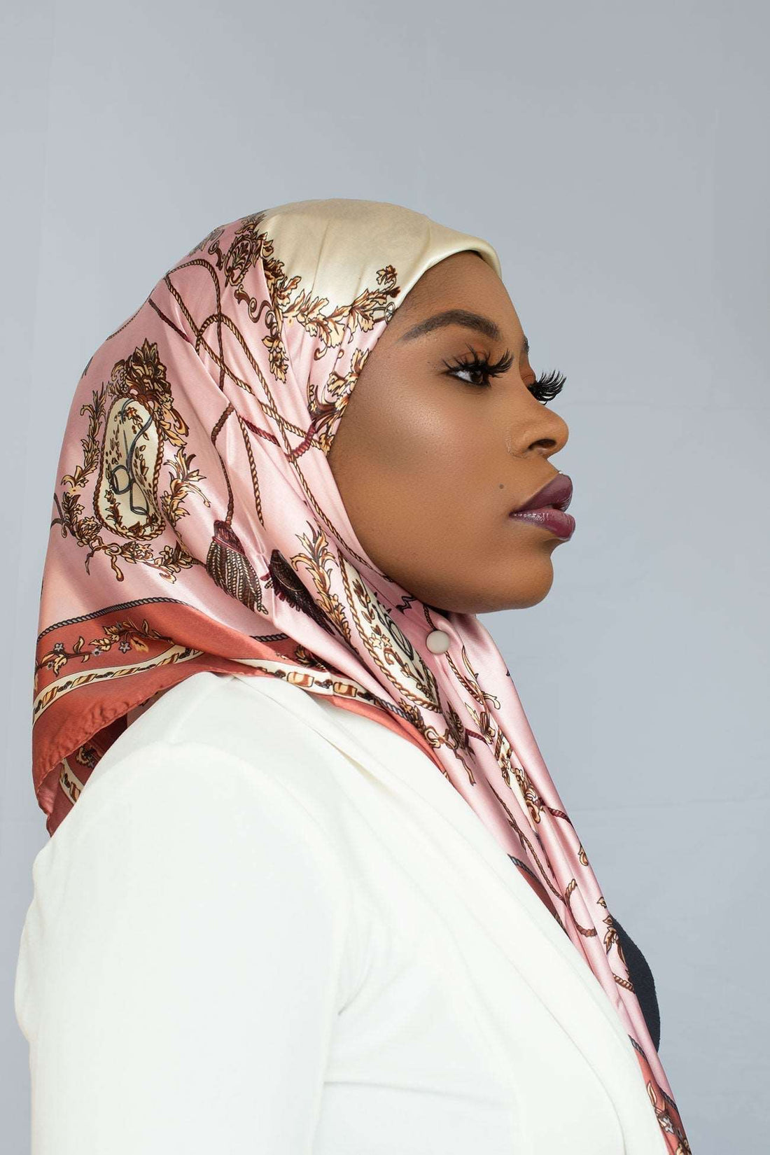 MALAIKA SATIN SQUARE HIJAB - PRECIOUS