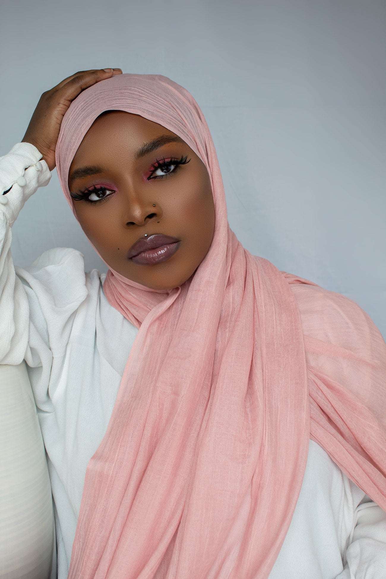 PREMIUM MODAL  HIJAB - LIGHT PINK