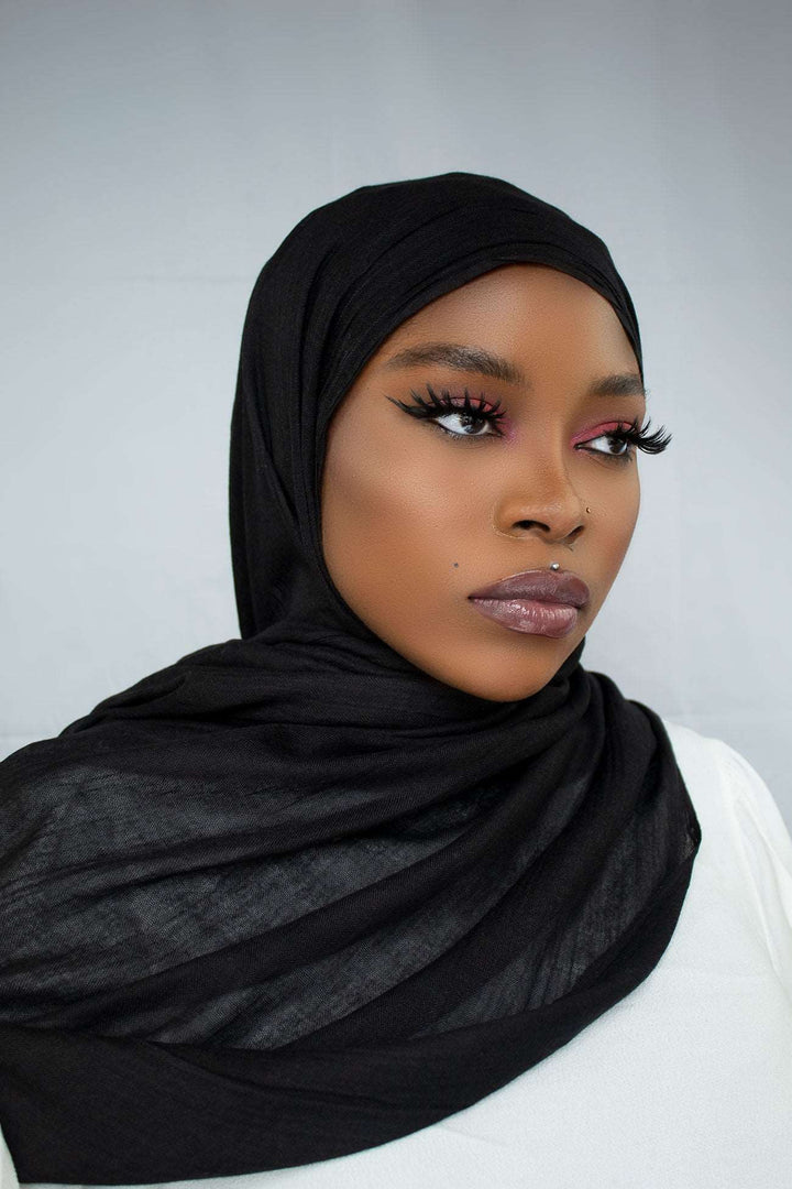 PREMIUM RAYON HIJABS- BLACK