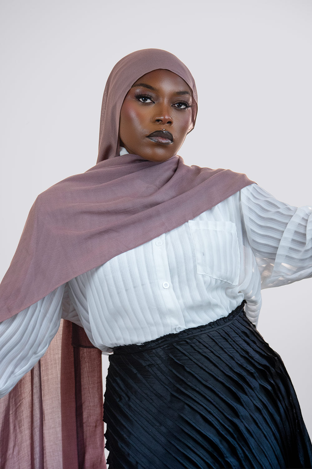 Cloud Soft Modal Hijab – Dusty Rose