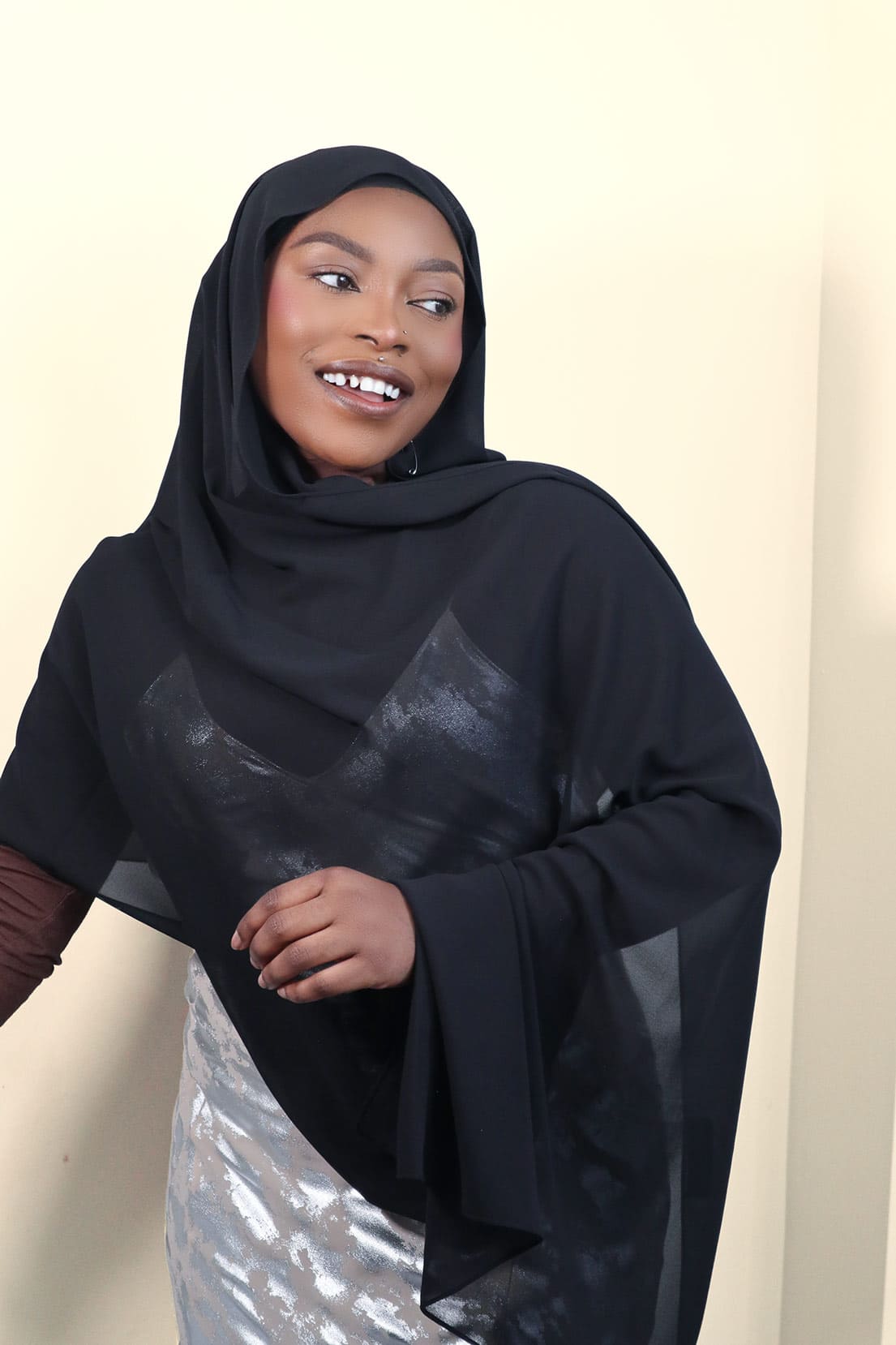 LUXURY CHIFFON HIJAB - BLACK