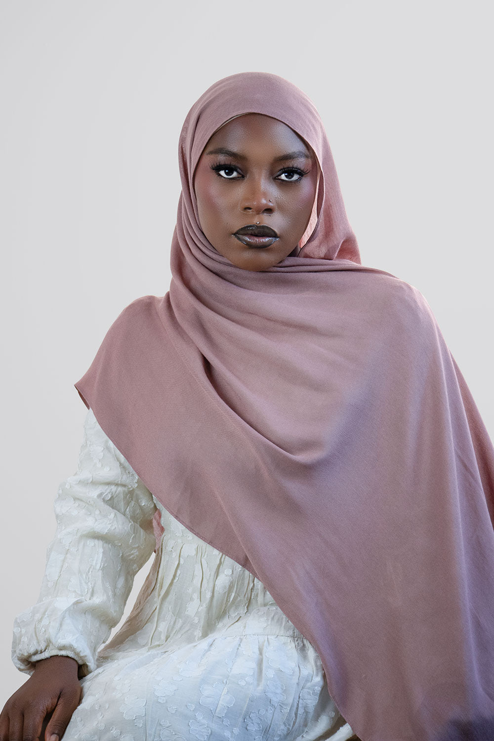 Cloud Soft Modal Hijab – Dusty Rose