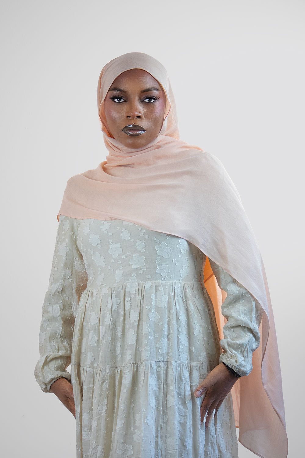 Cloud Soft Modal Hijab – Light  Peach