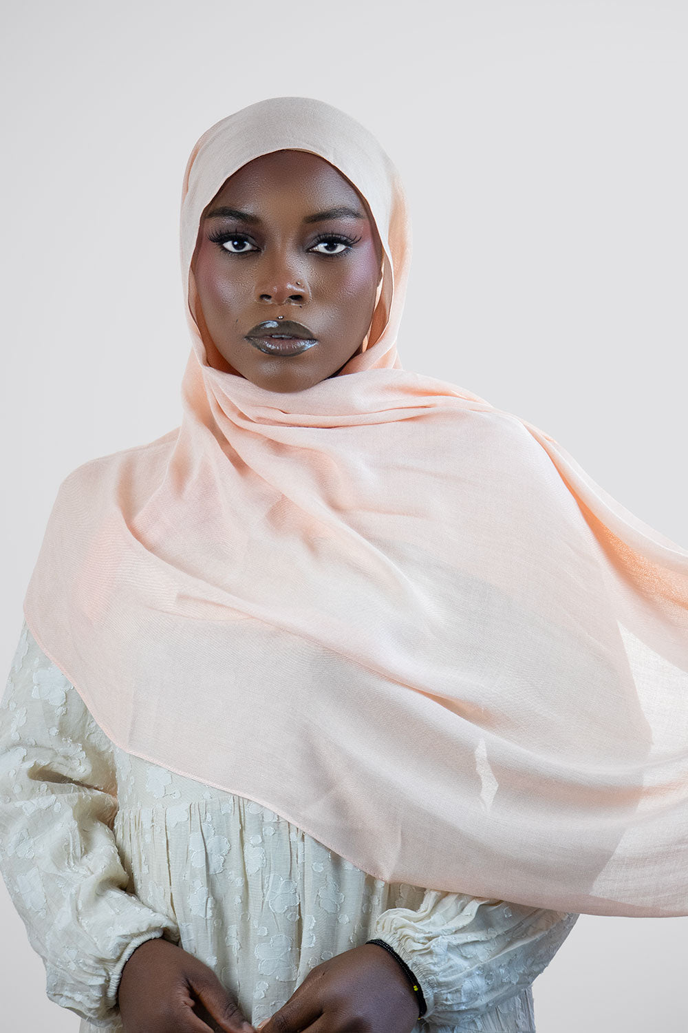 Cloud Soft Modal Hijab – Light  Peach