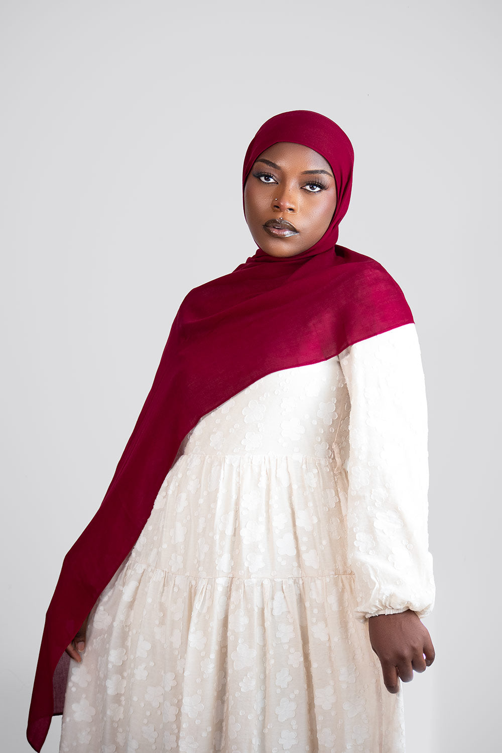 Cloud Soft Modal Hijab – Burgundy