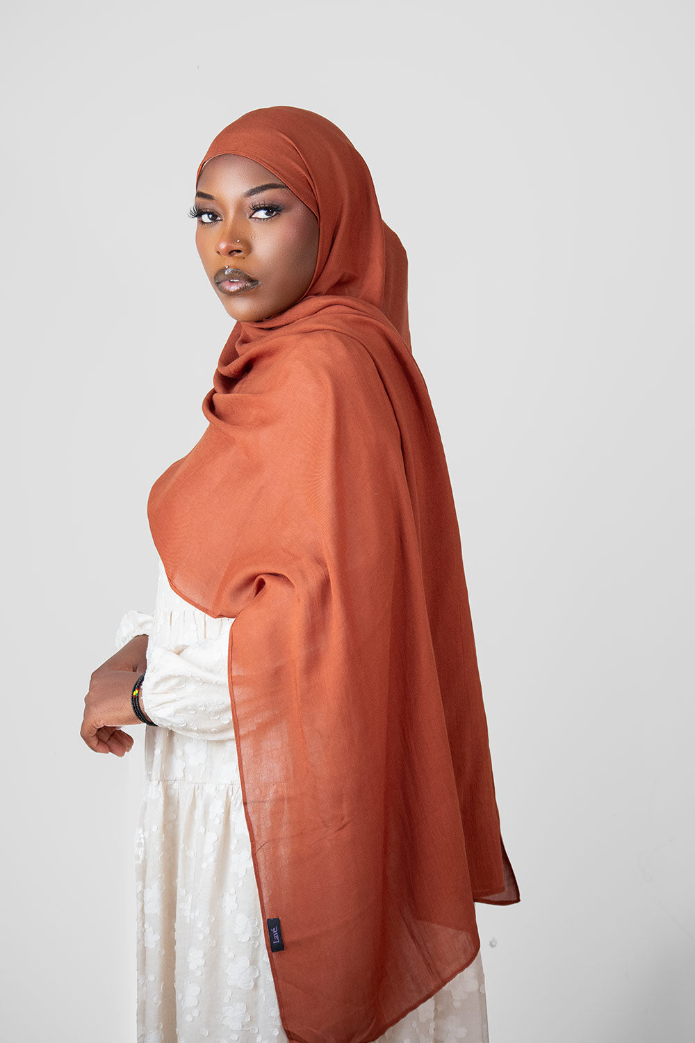 Cloud Soft Modal Hijab – Burnt Orange