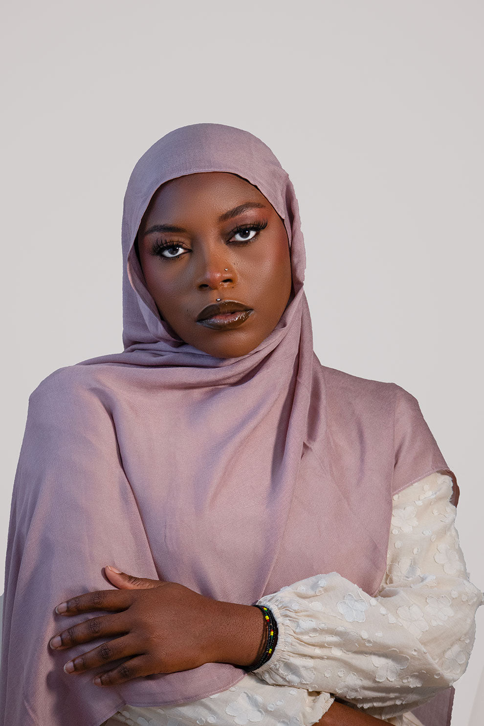 Cloud Soft Modal Hijab – Light Dusty Mauve