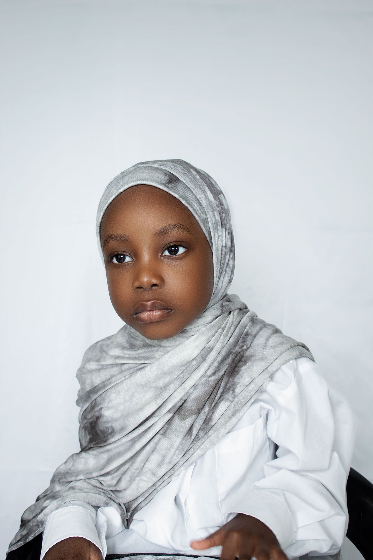 INSTANT JERSEY HIJAB TIE DYE - GREY