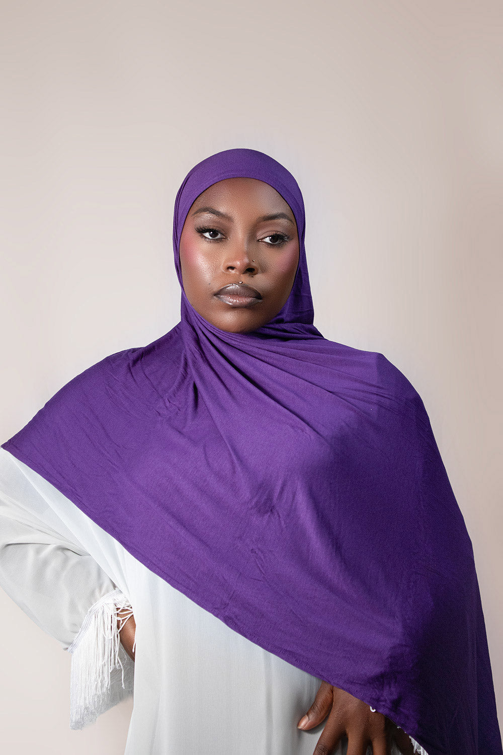 INSTANT PRE-SEWN JERSEY HIJAB- IRIS