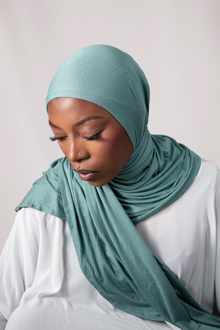 INSTANT PRE-SEWN JERSEY HIJAB - MINT