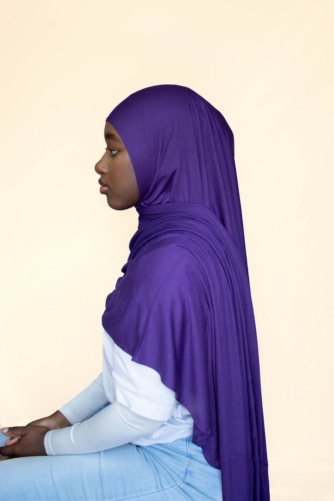 INSTANT PRE-SEWN JERSEY HIJAB- IRIS