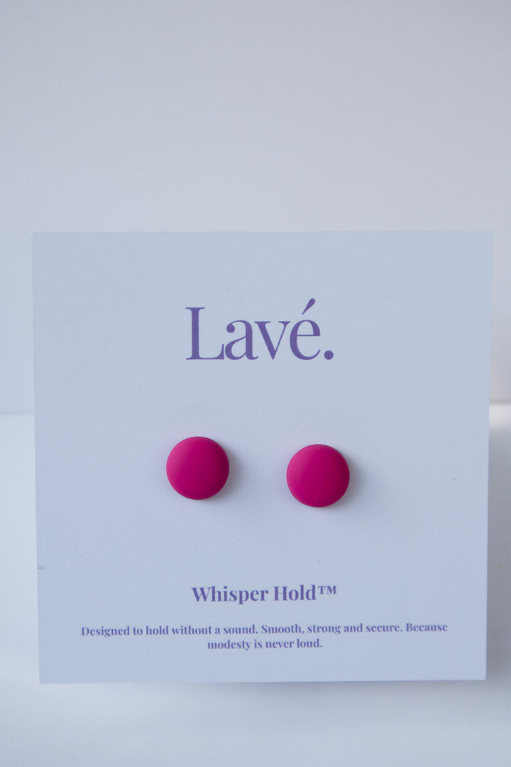Whisper Hold Magnet Pins in Hot Pink