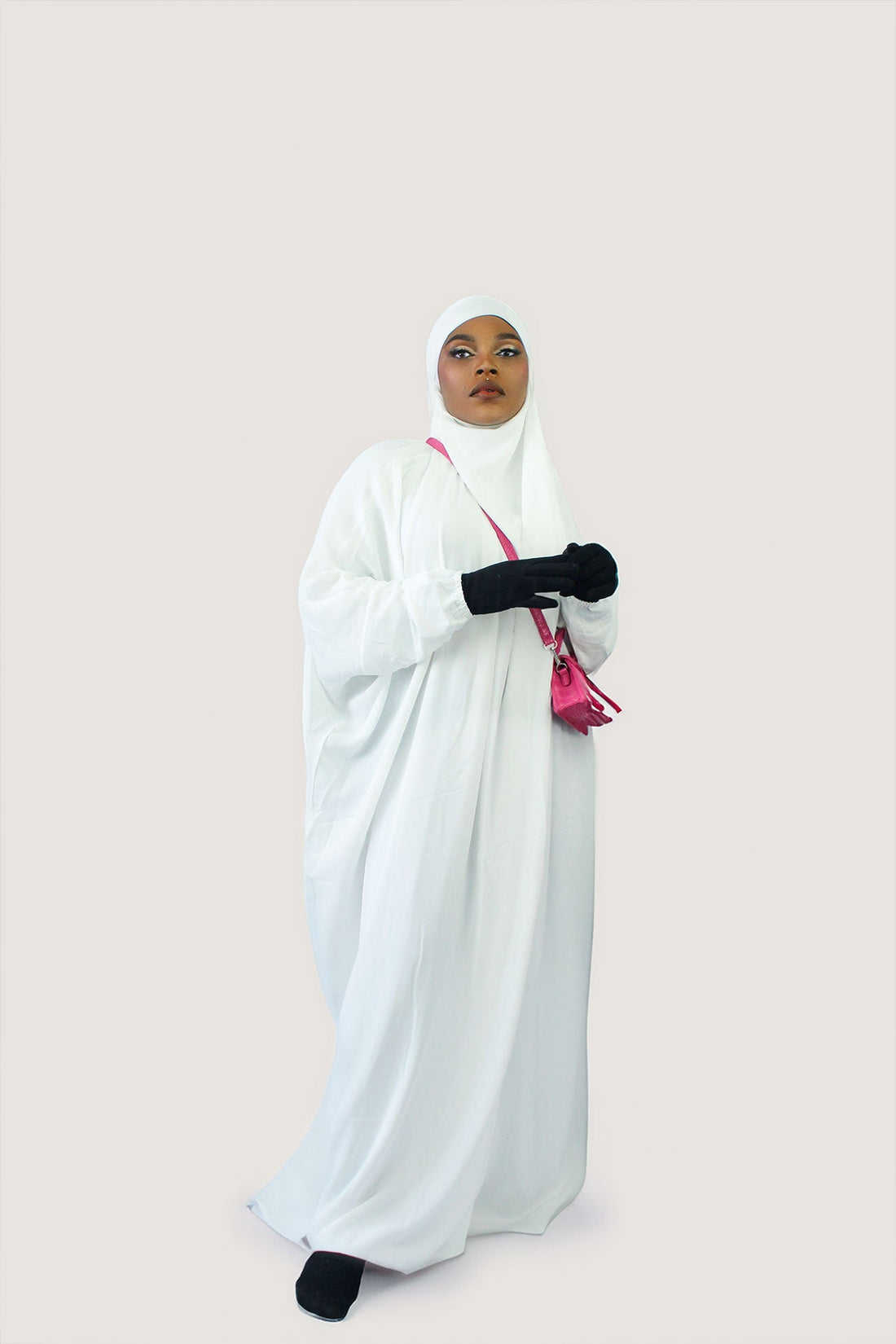 BUTTERFLY JILBAB - WHITE