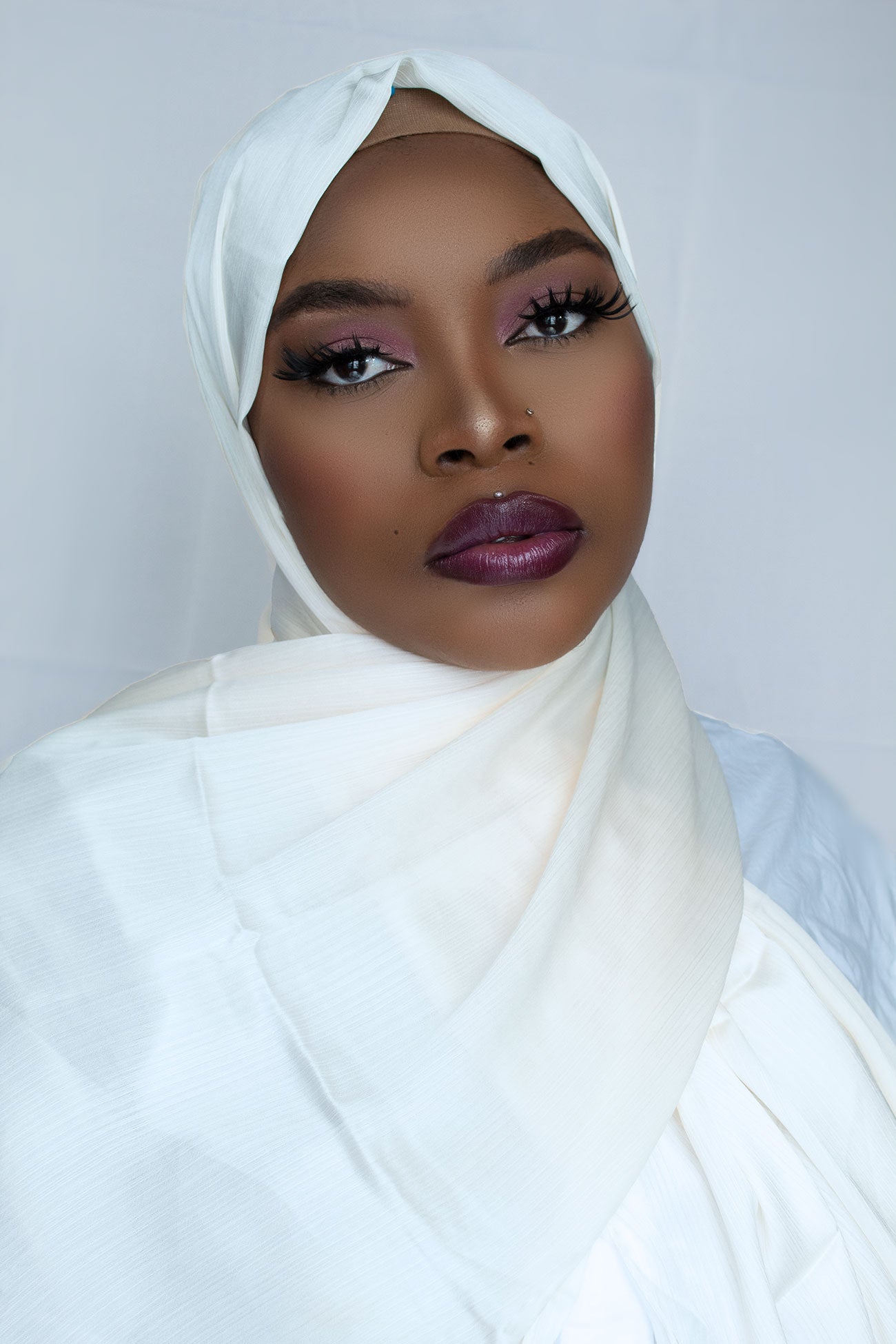 PREMIUM CRINKLE SATIN HIJAB - CREAM