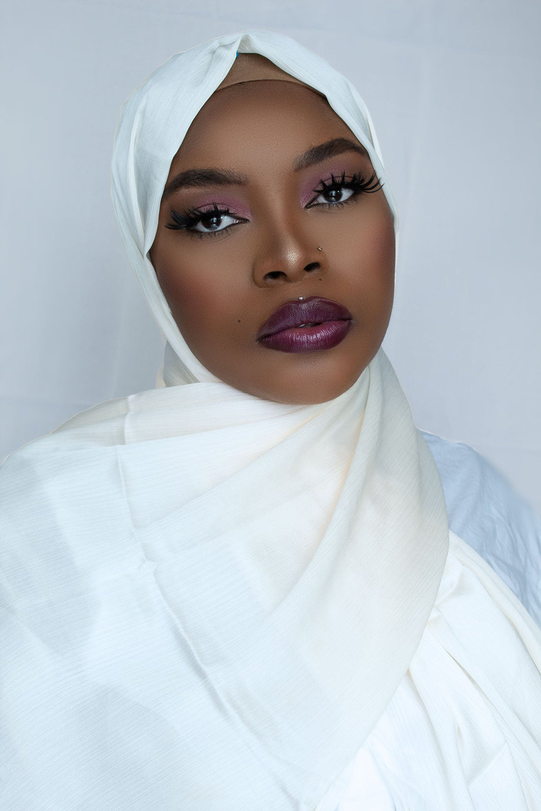 PREMIUM CRINKLE SATIN HIJAB - CREAM