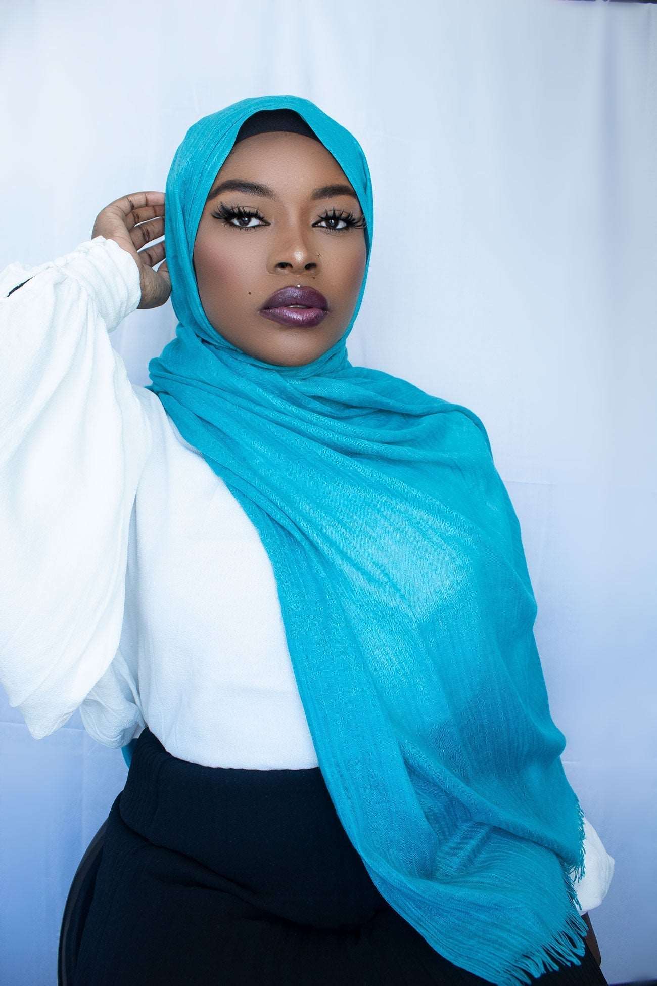 PREMIUM MODAL HIJAB - BLUE