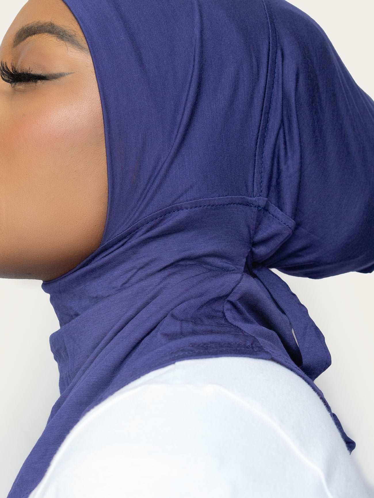RANIA FULL COVERAGE ADJUSTABLE UNDER SCARF - NAVY