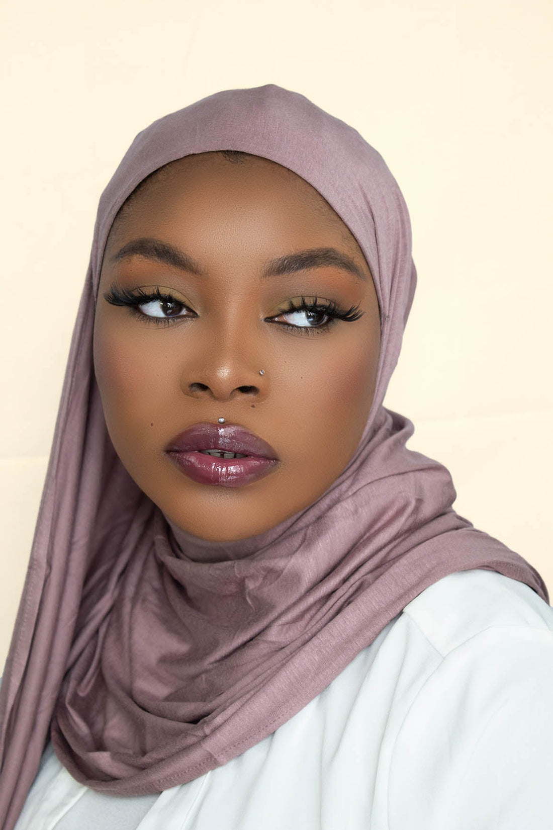 INSTANT PRE-SWEN JERSEY HIJAB – NUDE PINK